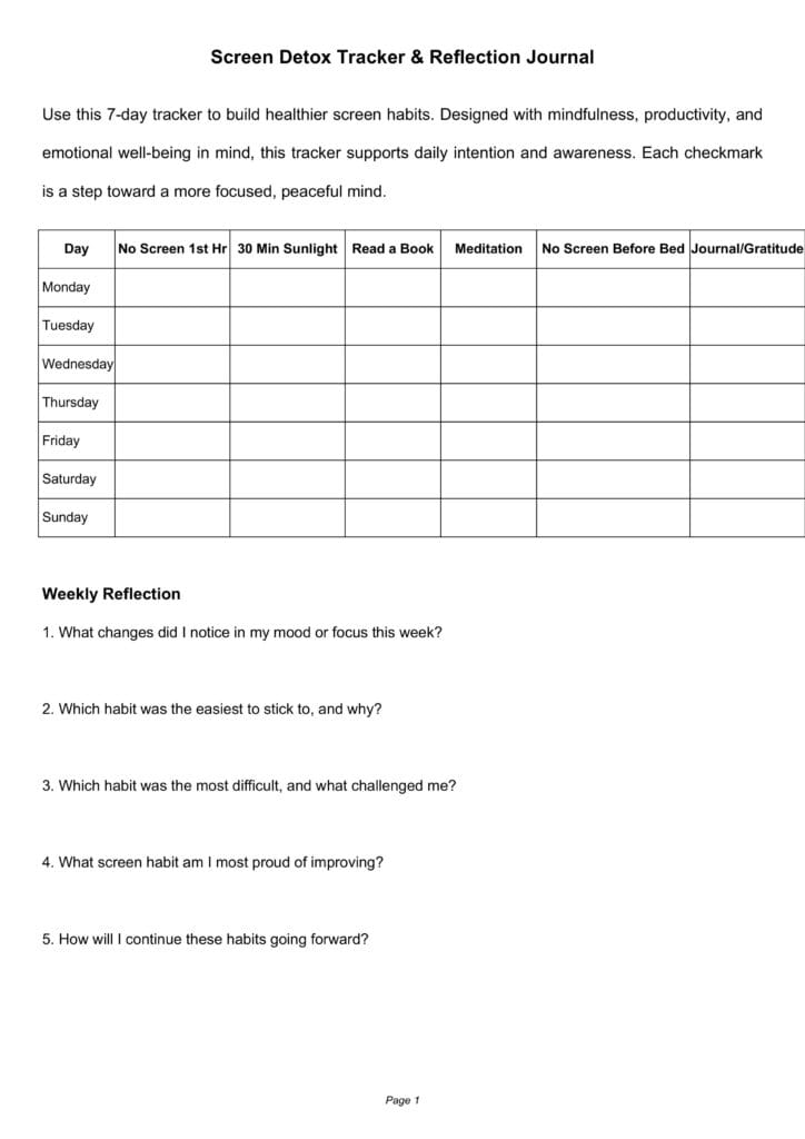 Productively Use Your Screen Time tracker